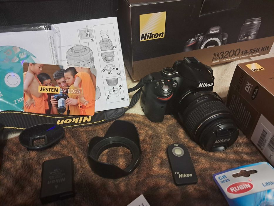 Aparat Nikon D3200  - kompletny zestaw