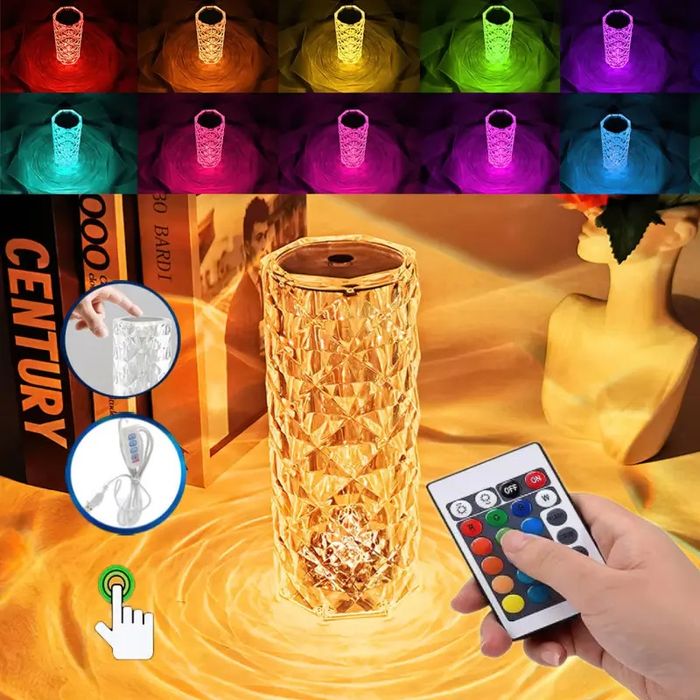 Ночник сенсорный светодиодный с пультом и аккумулятором USB