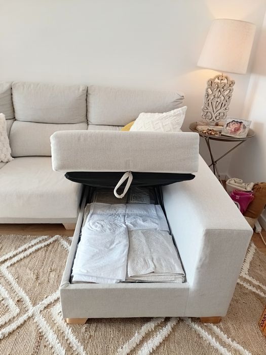 Sofá de 3 lugares com chaiselong Banak Importa