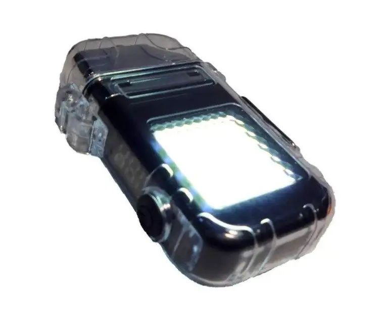 Запальничка спіральна USB з ліхтариком, електронна запальничка 9258