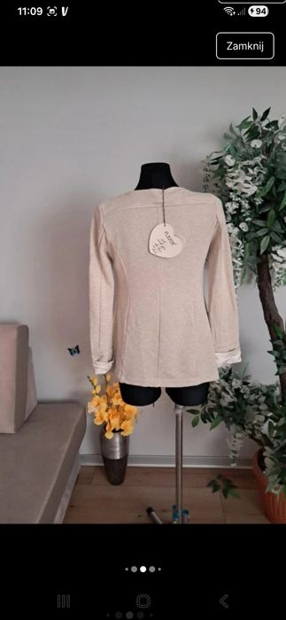 ciągliwa marynarka Włoska 36