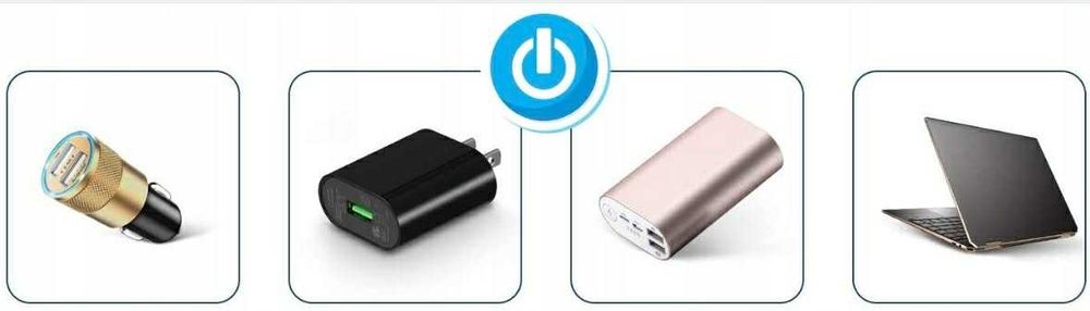 Latarka Awaryjna LED USB Akumulatorowa Mocna Do Samochodu Dom Namiotu