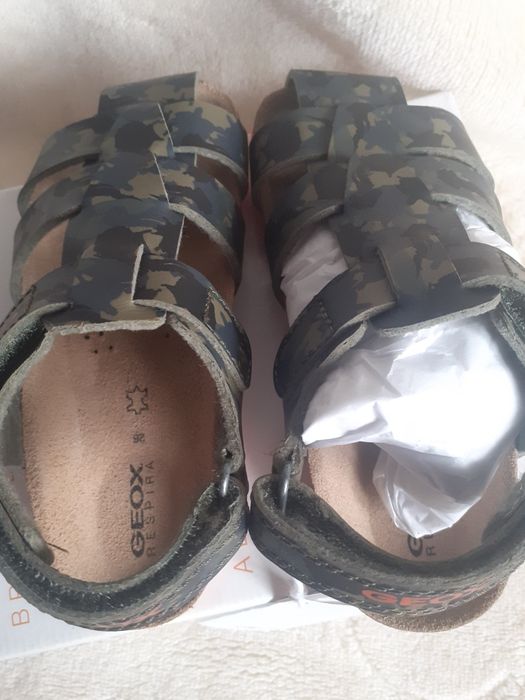 Sandały chłopięce geox r.26 nowe, moro