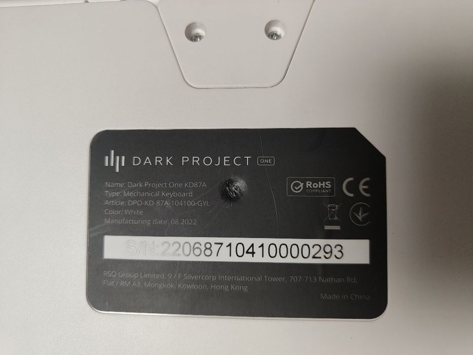 клавіатура dark project kd87a