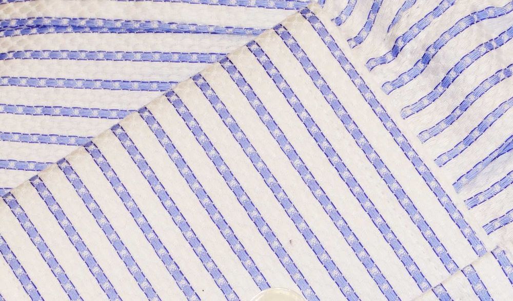 Michael Kors  koszula S/M 38 non iron 2-ply biała prążek ck stenstroms