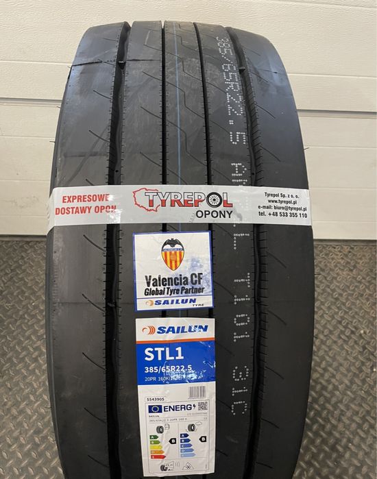 1220netto opona SAILUN 385/65 R22.5 STL1 NACZEPA AUTOSTRADA 385 65
