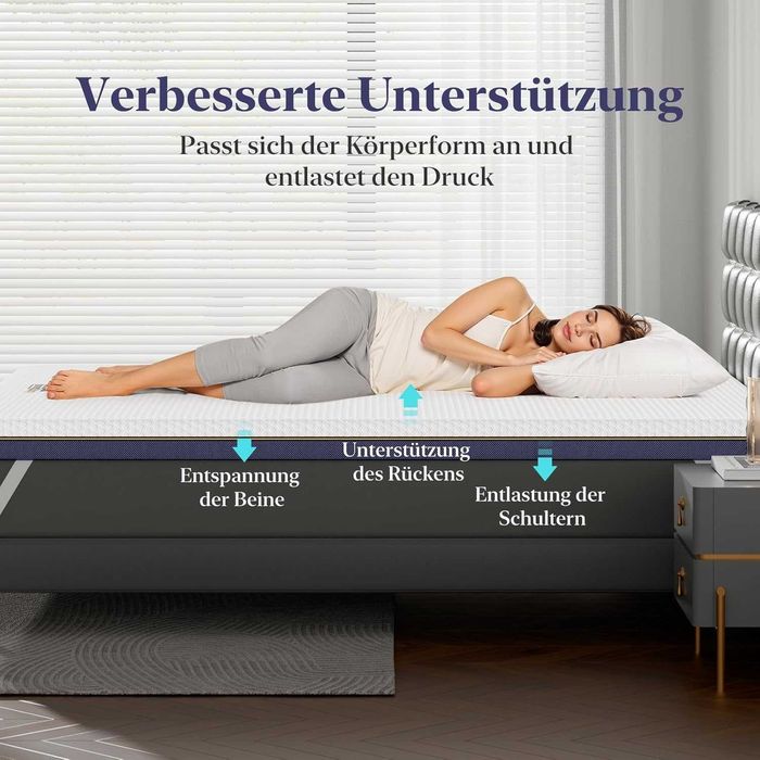 Nowy topper / 90x200x7,5cm / nakładka / materac / BedStory / R291!