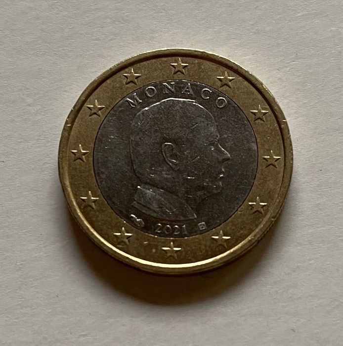 Moeda - 1 Euro / 1€ - Mónaco - 2021