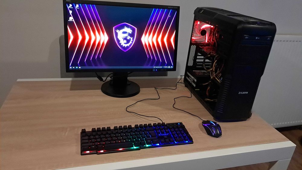 Zestaw Do Gier i5 4x3.7GHz/GTX950-2GB/Ram-16GB/SSD+1TB/Monitor 24'