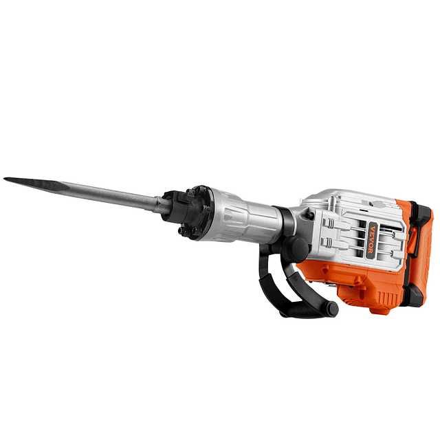 F1063 Martelo demolidor profissional Vevor 3500w mala e duas ponteiras