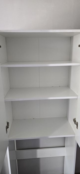 Szafka nad pralkę biała płyta laminowana