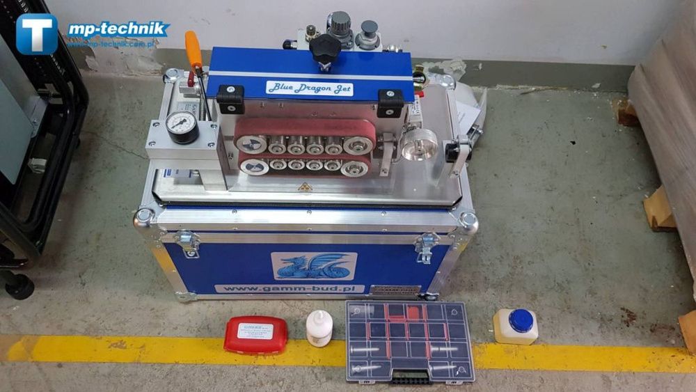 Wdmuchiwarka do światłowodów BLUE DRAGON JET mikrorurki, HDPE