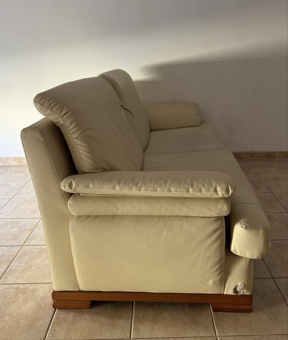 Conjunto de sofá 3 lugares + cadeirão reclinável