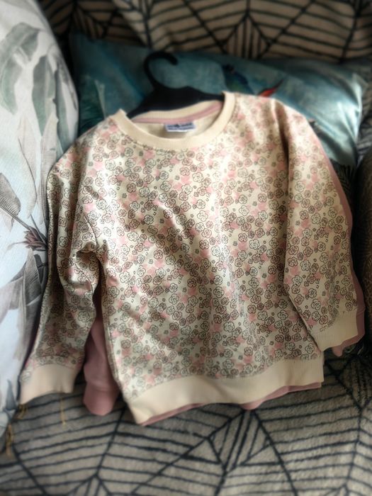 2 ciepłe bluzy, rozmiar 92