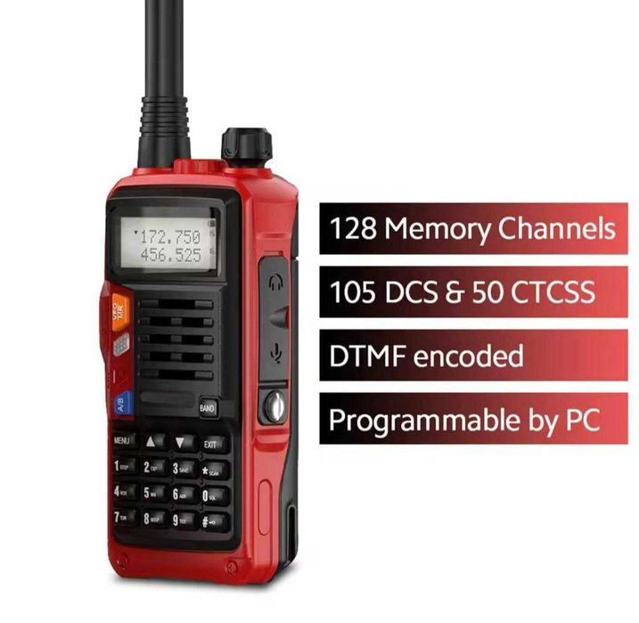 New Радіо BAOFENG UV-S9 III PLUS 3 band до 10 Вт 2 антени до 10 км+SAT