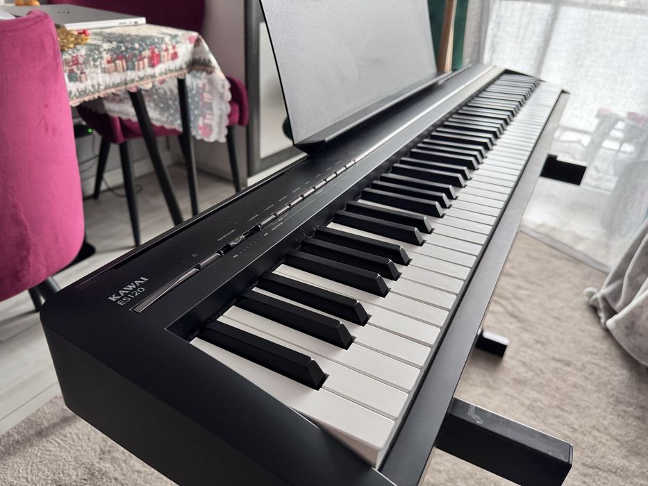 Pianino cyfrowe Kawai ES120 (CZARNE) – Stan Idealny + Bogaty Zestaw