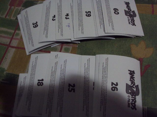 cromos prateados/brilhantes angry birds 2