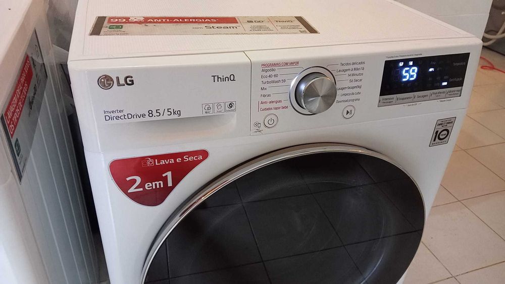 Máquina de lavar e secar LG
