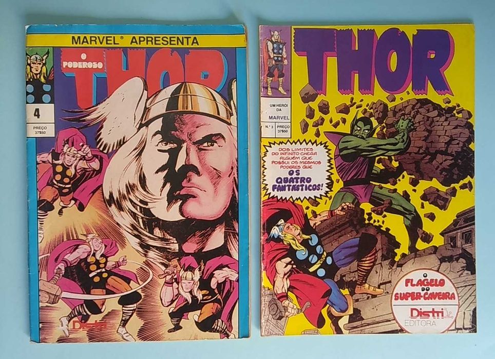 O Poderoro THOR Nº 1 a 4 - Editora DISTRI - coleção completa RARÍSSIMA