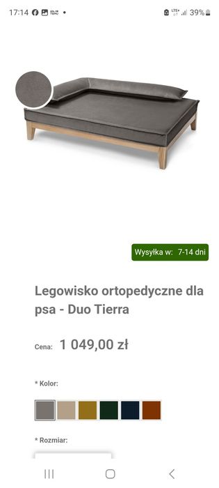 Używane legowisko Hectolove Duo Tierra rozmiar M