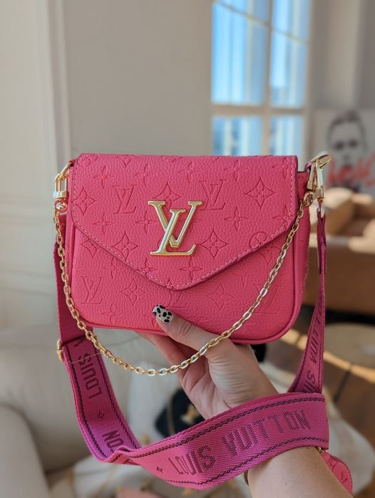 Женская кожаная сумка через плечо подарок  Louis Vuitton