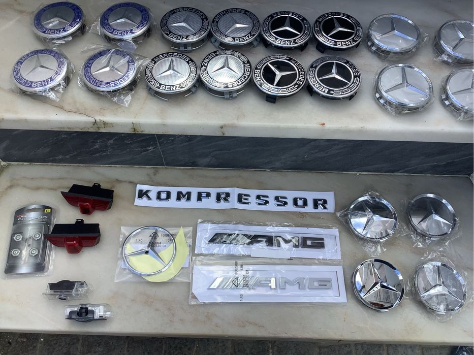 Mercedes simbolos jantes emblemas amg c novos