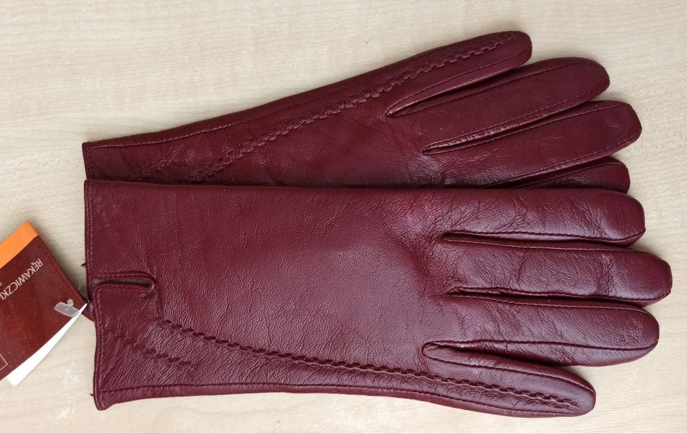 Жіночі шкіряні рукавички, різні кольори, для модних актуальних образів