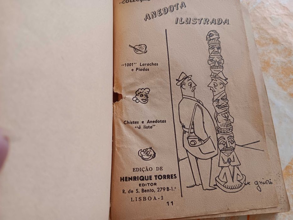 Livro de bolso humorístico "Anedota Ilustrada"