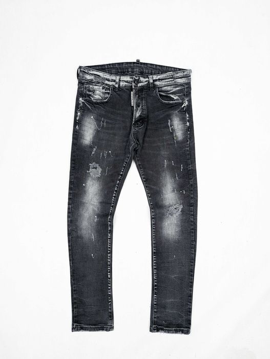 Dsquared2 szare spodnie jeansy M