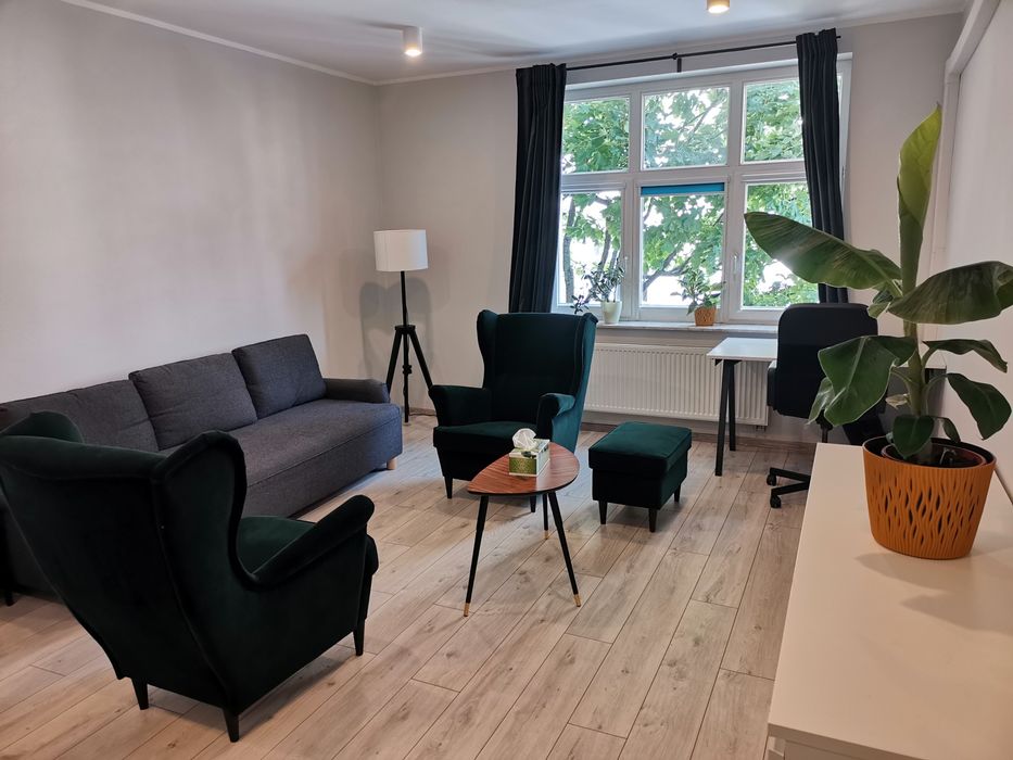 Wynajem gabinetów dla psychologów, psychoterapeutów i psychiatrów.