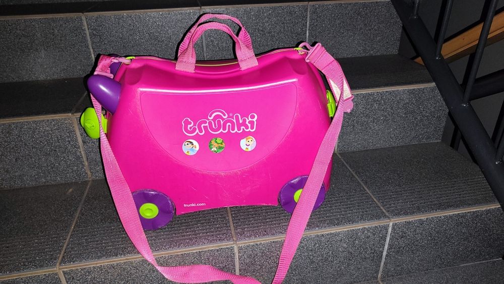 Walizka dziecięca Trunki różowa