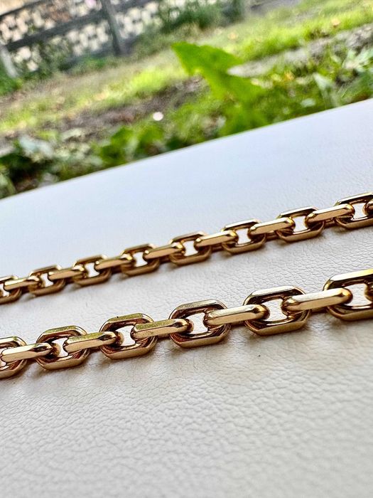 NOWY ZŁOTY ŁAŃCUSZEK 585 – Splot Ankier | Masywny i elegancki p592