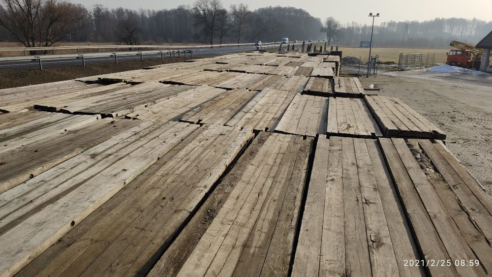 Drewniane Płyty Drogowe 500x100x10