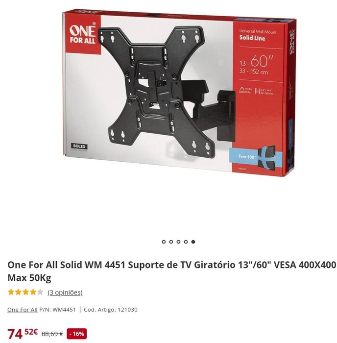 Suporte para TV de parede