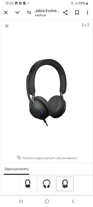 Jabra evolve 2 40 słuchawki przewodowe biurowe z mikrofonem