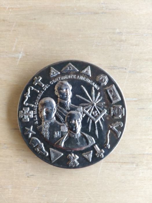 Medalha maçónica em Prata