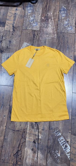 Koszulka męska t-shirt bawełna premium musztarda L