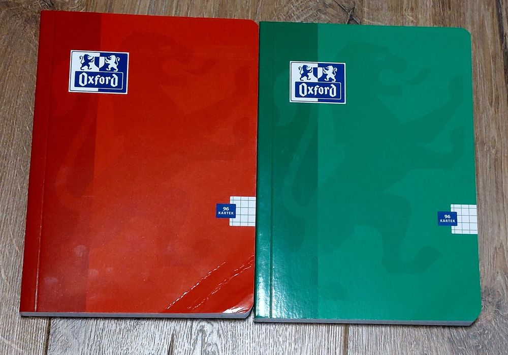 Zestaw 6x96 A5 w kratkę Oxford i Herliz Nowe