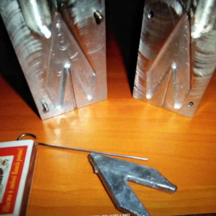 Форма для литья рыболовных грузил