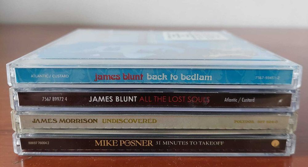 Lote 4x CD's James Blunt James Morrison Mike Posner