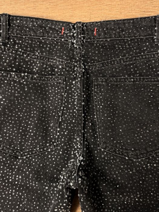 Джинси ZARA чорні в камінчиках | XS-S розмір