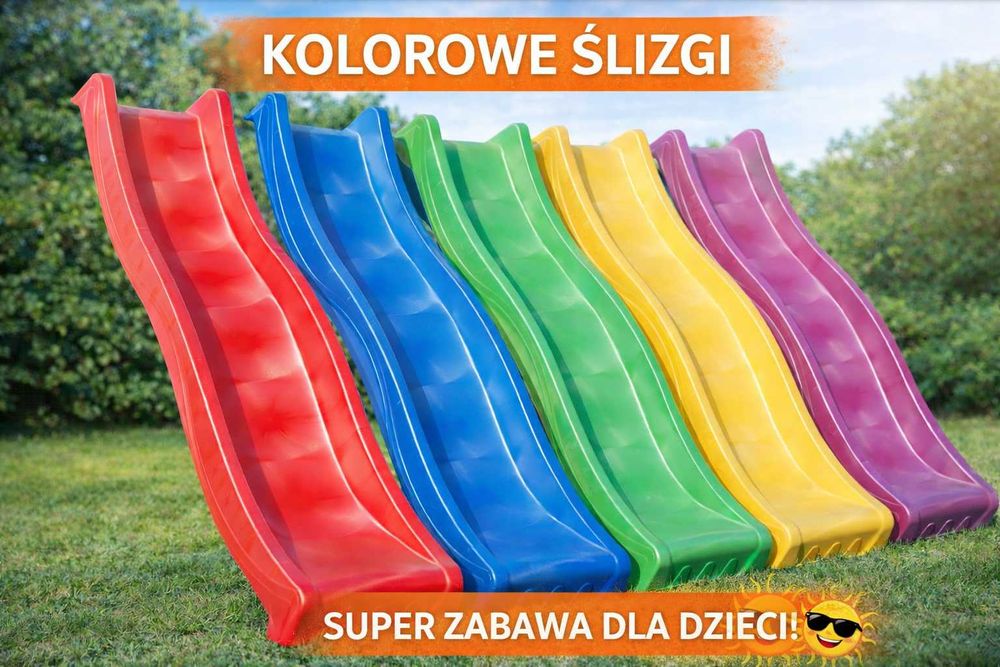Zjeżdżalnia / ślizg dla dzieci Różne rozmiary i kolory ;)