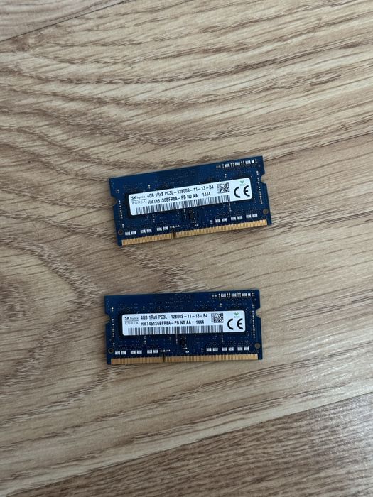 2x 4GB SK Hynix DDR3L 1600 MHz SO-DIMM (zestaw 8 GB) – laptopowa pamięć RAM