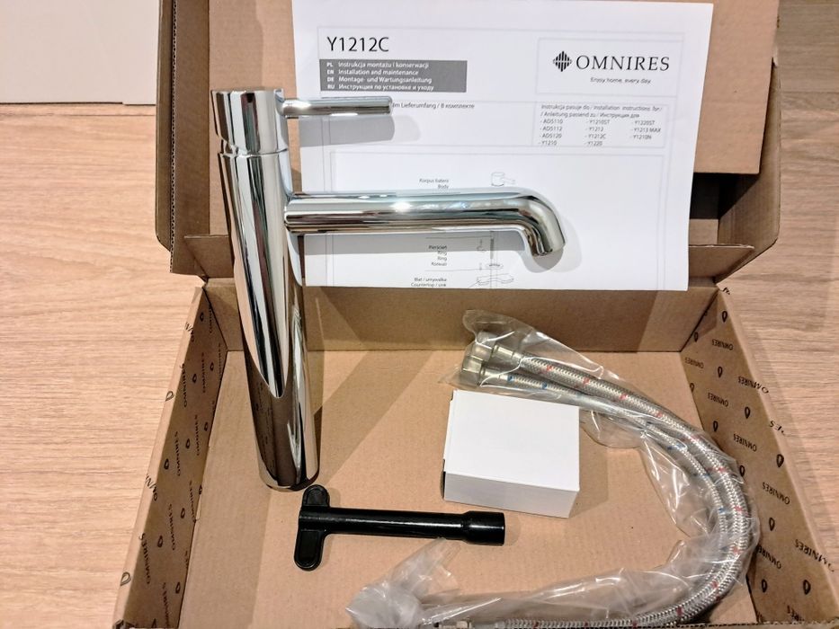 Nowy komplet: umywalka Roca Gap Square 60 cm z baterią stojącą Omnires