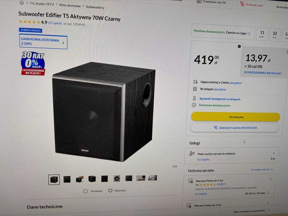 klipsch r41pm plus Edifier T5  aktywny subwoofer