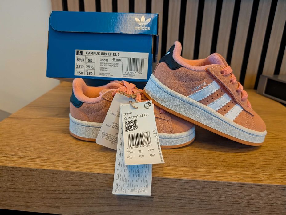 Ténis Adidas Atacadores Elásticos Menina Campus 00s tamanho 25,5 Novos