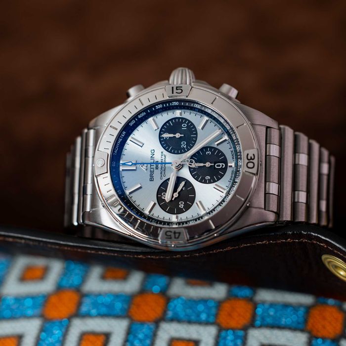 Breitling Chronomat B01 – Ice Blue – Platinum