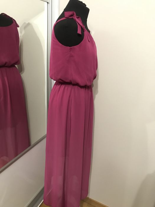 C&A. Sukienka długa róż fuksja. R.40/42