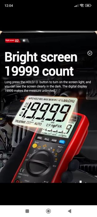 ANENG AN870/Zoyi zt 219мультиметр 19999TrueRMs