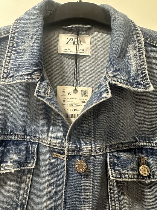 Джинсовий піджак, джинсова куртка Zara на дівчинку 10 років